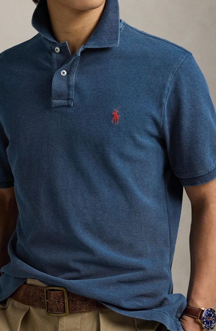 Mens Cotton Pique Polo Shirt - Image 2